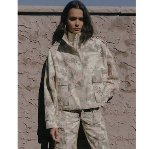 KITH Women’s Molly Military Collection Cotton-Canvas Jacket in Vintage White